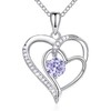 NINAMAID 925 Sterling Necklace Women's Silver Chain Heart Women's Necklaces