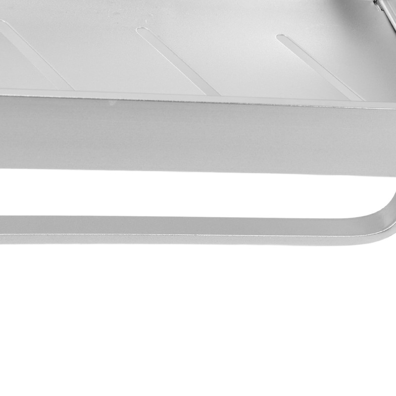 Space Aluminum Bathroom Shelf Punch Free Wall Mounted Floating Bathroom