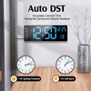 16.5" Digital Clock Large Display with Remote Control, 6-Color Night