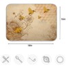 ZzWwR Rural Honey Bees Wildflowers Dish Drying Mat,16 x 18