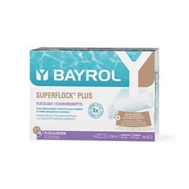 Bayrol Superflock Plus 1 kg | Floculante en Cartuchos para Filtros de Arena y Vidrio | Tratamiento Clarificante para Piscinas de Hasta 50 m³