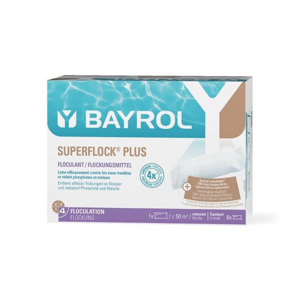 Bayrol Superflock Plus 1 kg | Floculante en Cartuchos para