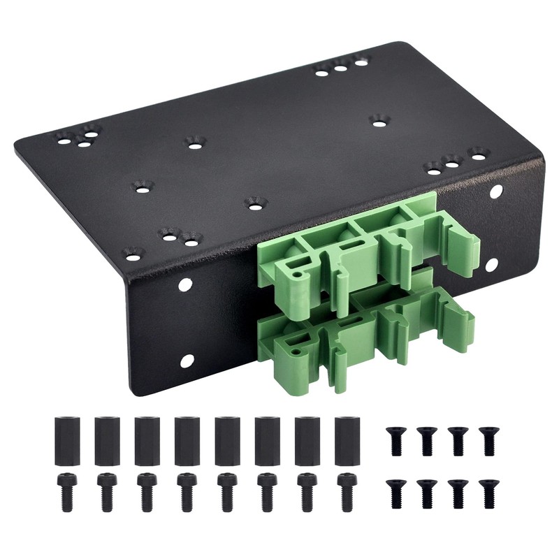 DIN Rail Mount Bracket for Raspberry Pi 1A+ 1B+ 2B