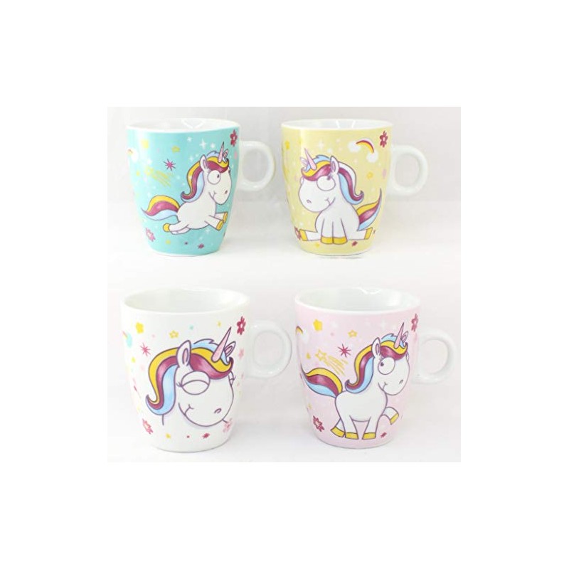 TASSA PORCELANA UNICORNI COMIC 8X7 CM