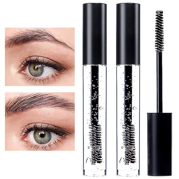 Prreal Clear Eyebrow Setting Gel, 2 Pack Brow Fix Gel,