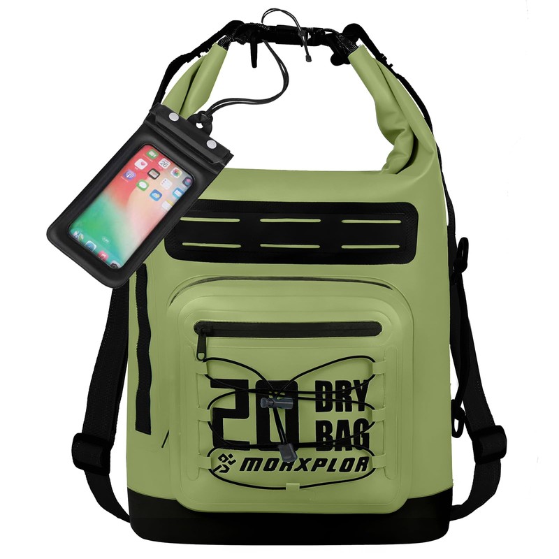 MORXPLOR Bolsa Seca Impermeable, Mochila Seca Enrollable de 5L/10L/20L/30L/40L/55L con