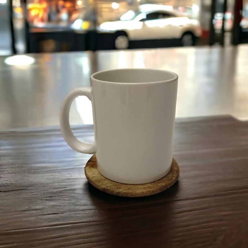 Set of 6 Mango Coasters with Holder