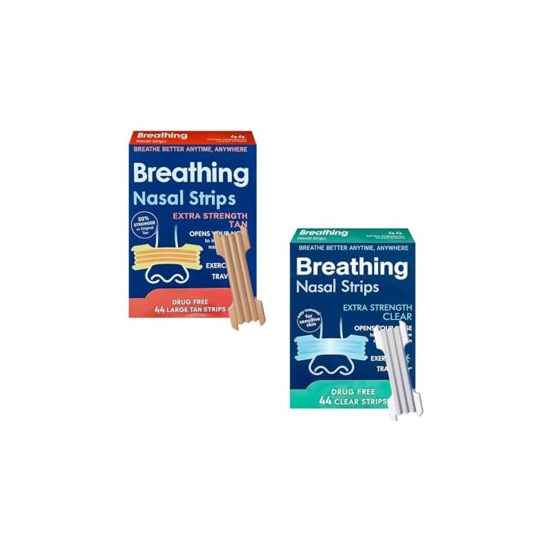 88 Pcs para Respirar Mejor,Alivio Instantáneo de Congestión Nasal.
