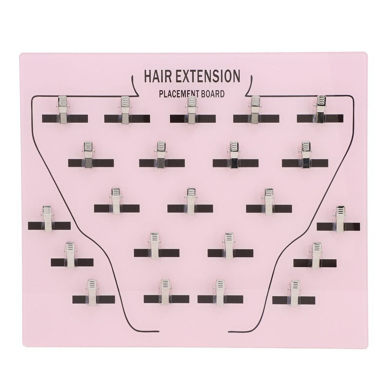 Wig Extension Holder Board Acrylic 22 Stainless Steel Clips Hair