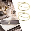 12pcs Spiral Napkin Rings Matte Gold Electroplating Prevent Fading Table
