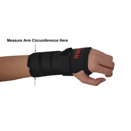 FY GRID Teen Youth Wrist Support With Splint - Carpal Tunnel Brace - Size S, Left Hand