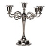 Metal Candelabra Black 5 Arms Elegant Colorfast Stable Wide Base