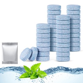 URAQT Car Screenwash Tablets, 40 Pcs Car Windshield Glass Concentrated Washer Tablets, Car Wiper Window Cleaning Tablets, Car Effervescent Washer Fluid Solid Screenwash Tablet for Window, Screen A