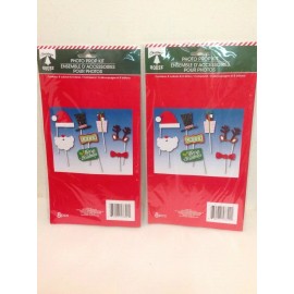 Christmas Photo Booth Props Kit Santa,Reindeer