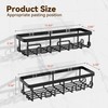 YASONIC Shower Caddy Adhesive, Rustproof Shower Organizer, Wall Shower Rack
