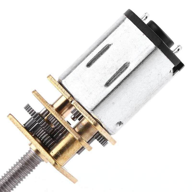 DC 6V Gear Motor with Long Screw Thread Output Shaft