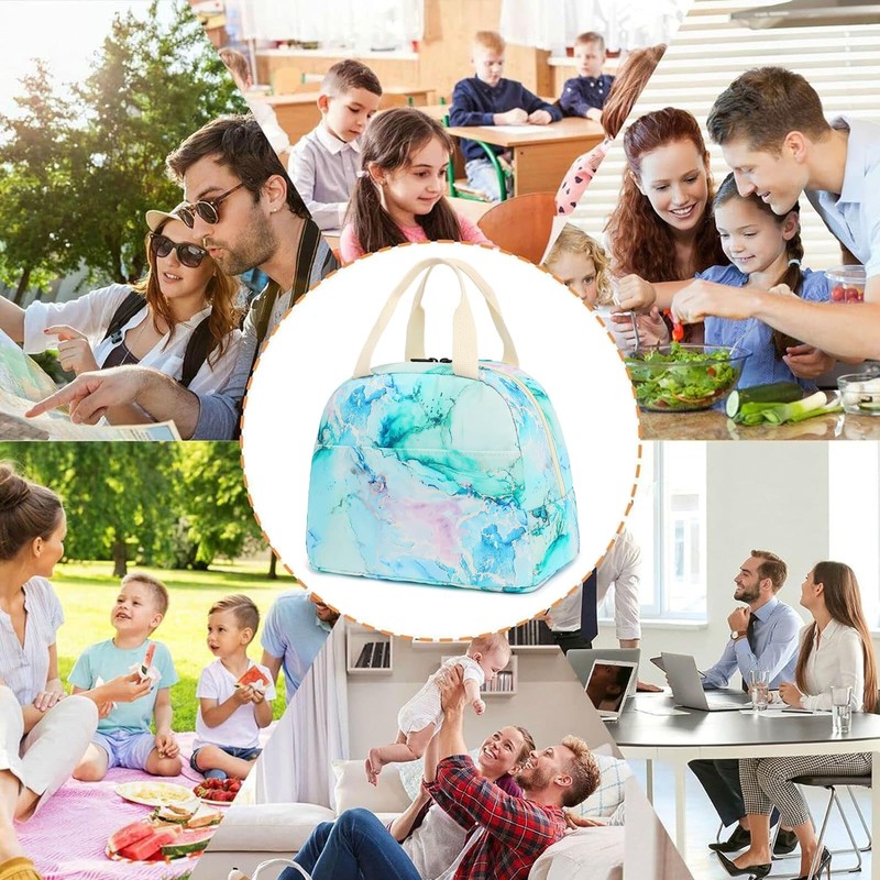 Lunch Bag for Girls Women, Reusable Insulated Lunch Tote Lunch
