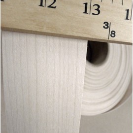 Wood Veneer edgebanding Birch-Cherry-Maple-Red Oak 2" x 120" inch Rolls preglued