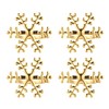 Alipis 12 Pcs Snowflake Napkin Ring Gold Snowflake Napkin Rings
