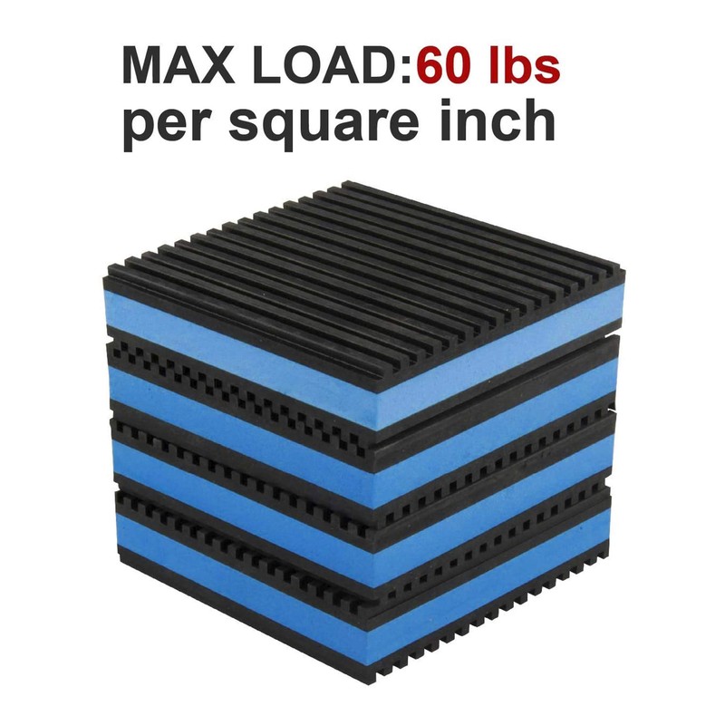 LBG Products Rubber Anti-Vibration Isolator Pads,Heavy Duty Blue EVA Pad