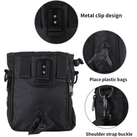 YOUTHINK - Bolsa portátil de para mascotas, bolsa de entrenamiento para perros con correa ajustable para el hombro, bolsa de almacenamiento para alimentos y aperitivos, color
