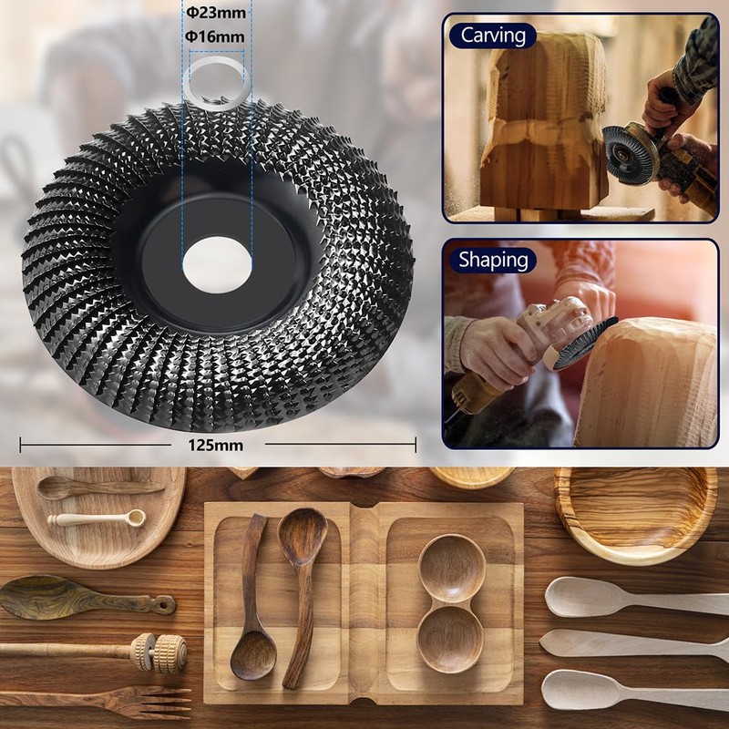 BBjinronjy Wood Sanding Disc for Angle Grinder, 125 mm Flap