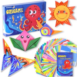 Kit de origami para niños,160 hojas de coloridos juguetes de origami con 72 patrones, con guía de origami, origami hecho a mano para niños, adultos, principiantes, escuelas.
