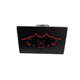 Metal Cyber Beast Trailer Hitch Cover for Cybertruck for 2'' Towing Rear Receiver Plug Cover SUV Pickup Trucks Red