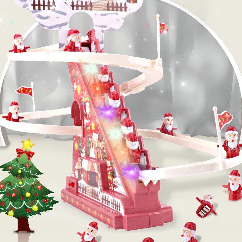 Electronic Christmas Track Slide Automatic Early Educational Christmas Sliding Roller