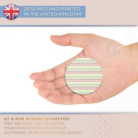 Destination Vinyl ltd Magnet for Refrigerator, Fridge - Cute Colourful Line Pattern Print Modern for Office, Cabinet and Whiteboard, Magnetic Stickers, 44770