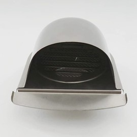 6Inch 150mm Waterproof Stainless Steel Vent Vent Hood Anti- Exhaust Extractor for Wall Air Outlet Cover,A