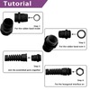 Swpeet Cable Gland Wire Hole Waterproof Nylon Joint Adjustable Locknut