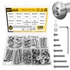 Mywish 159 Pieces M6 Screw Assortment Kit 304 Stainless Steel