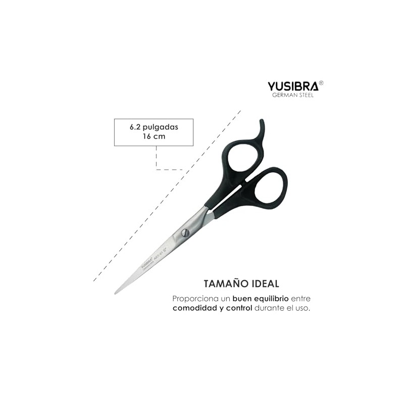 2 Tijeras Profesionales de Acero Inoxidable para Bigote y Barba