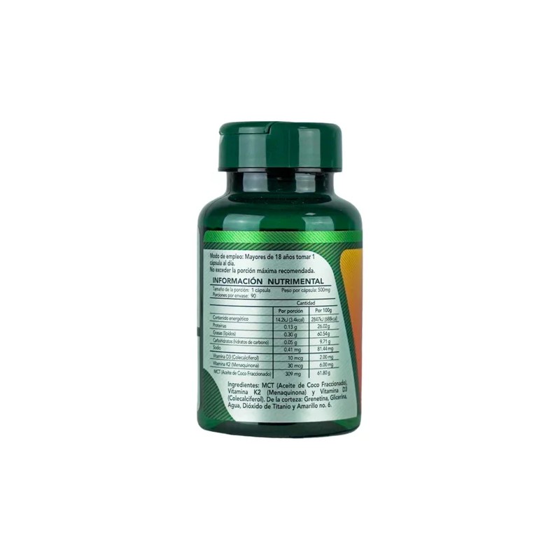 Vitamina D3 + K2 - MCT - Apoyo Óseo -