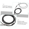 LALAFINA 1PC Black Earphone Repair Cable TPE Headset Wire Cores