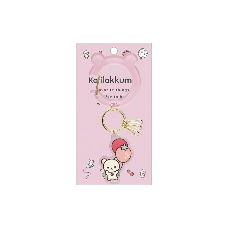San-x Rilakkuma AB24602 Carabiner Key Charm Korilakkuma