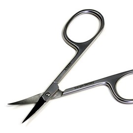 AXiON #slg007303fba Stainless Steel Eyebrows/Cuticle Scissors, Premium Smoke Finish