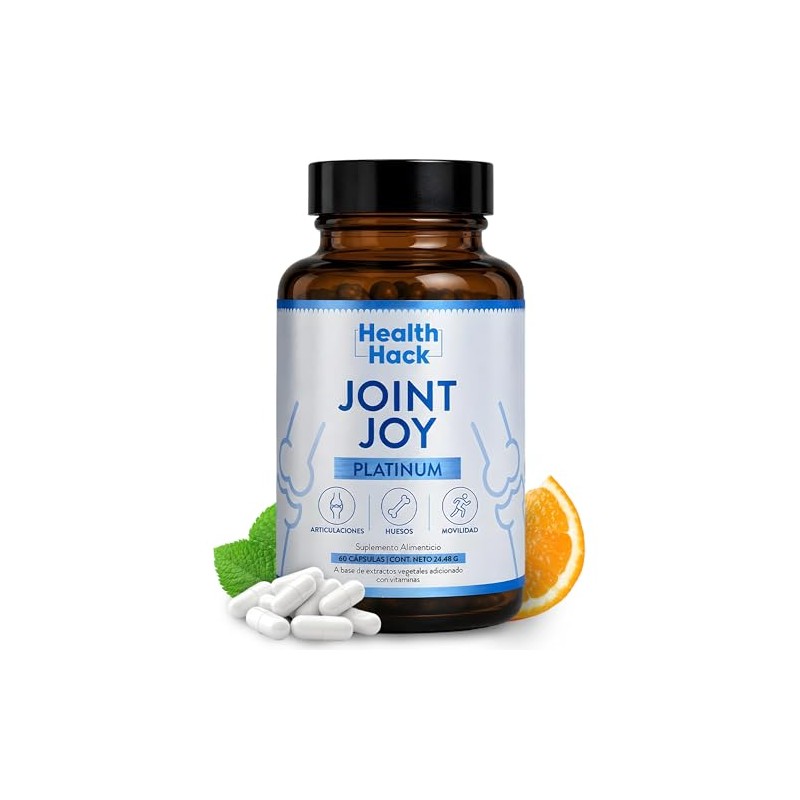 Joint Platinum Glucosamina Colágeno Ácido Hialurónico Cápsulas Health Hack