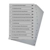 Folder Register for Personnel, Sophisticated Register for DIN A4 Folder,
