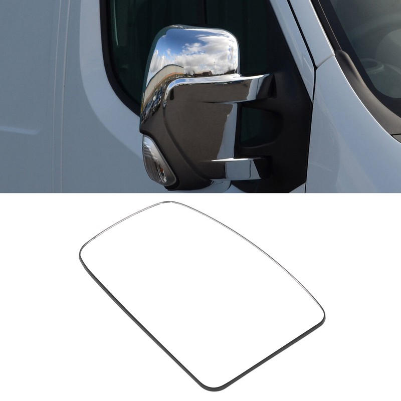 Side Heated Mirror Glass Antifog Clear Visibility Replacement for Vauxhall