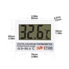 Aquarium Thermometer, Water Thermometer with Large LCD Display, Terrarium Water