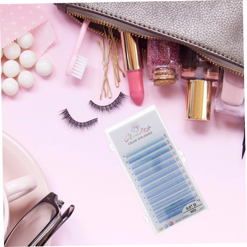 Ipetboom Fluorescent Eyelash Extensions Soft Synthetic False Lashes for Parties