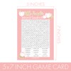 DISTINCTIVS Pink Little Pumpkin Girl Baby Shower Games – Who