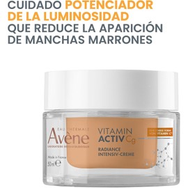 AVENE Vitamin Activ Cg Crema, Hidratación diaria para un Tono Uniforme y Luminoso, 50 ml
