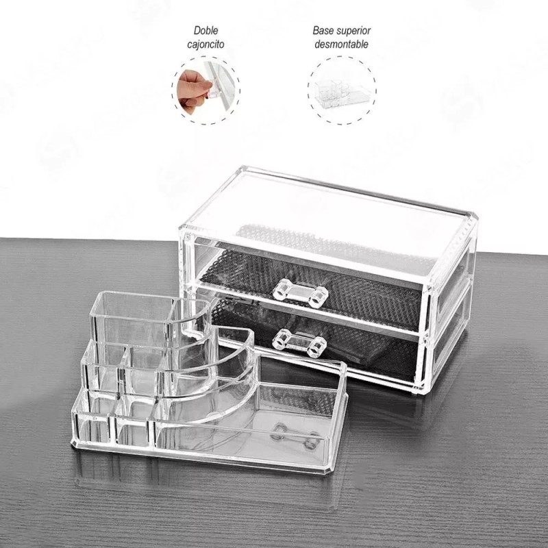 Cosmetic Storage Organizador De Acrílico Para Maquillaje Joyero Con Cajones
