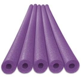 Oodles of Noodles Deluxe Foam Pool Swim Noodles - 5 Pack Purple