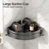 2 PCS Corner Shower Caddy Suction Cup with Hooks, No-Drilling