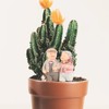Veemoon Elderly Decorative Statue Resin Grandparents Statue Grandma Grandpa Statue