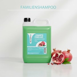 DESMABEL Family Shampoo with Pomegranate Extract, Cleans and Nourishes with a Gentle Formula and pH 5.5, For All Hair Types, Professional 5 Litre Bottle